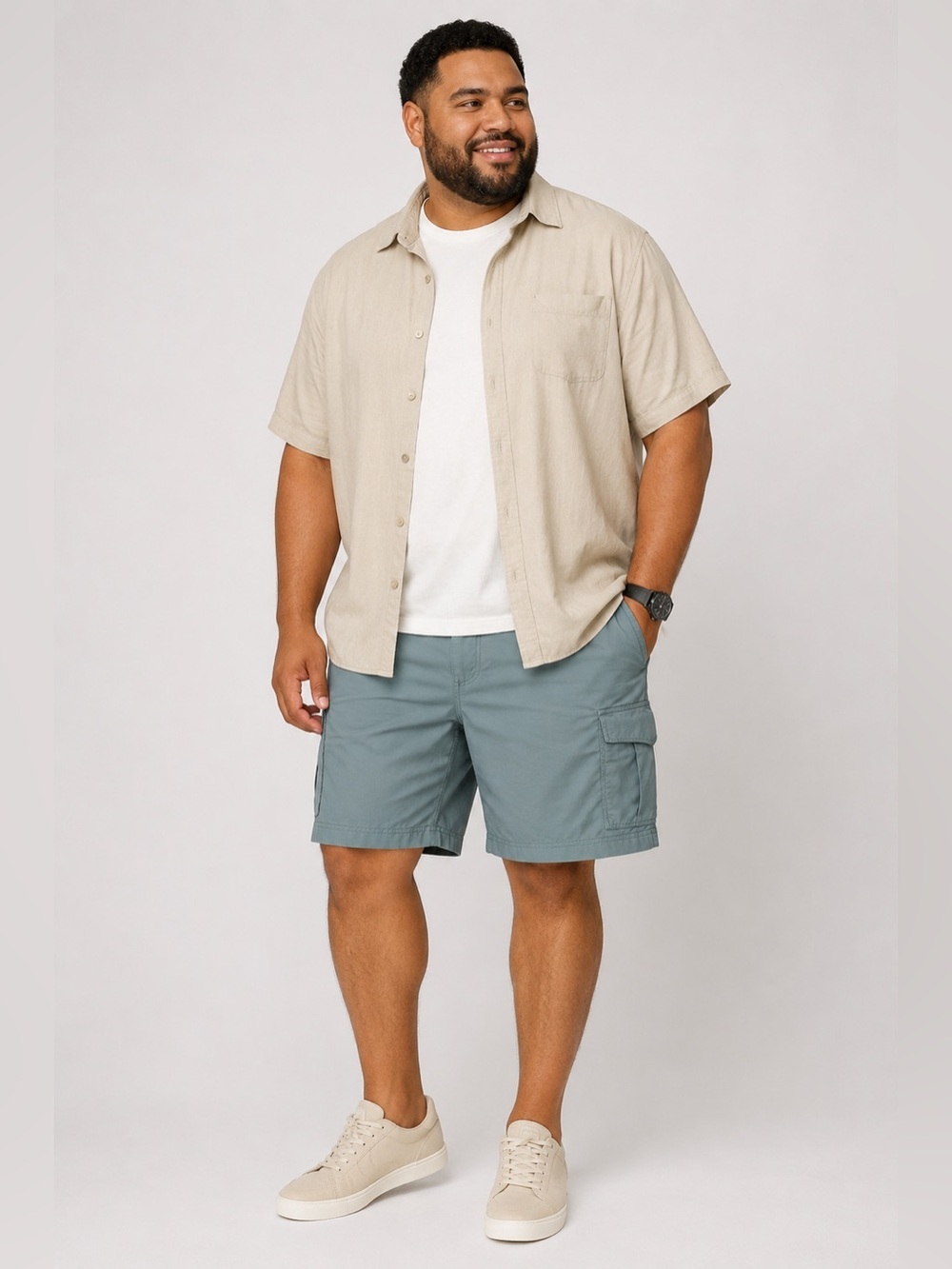 Coleman The Outdoor Company Cargo Shorts Men’s XXL Gray Nylon Hiking Fishing